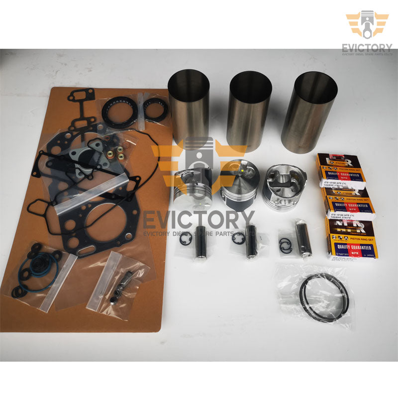 Cylinder Head Crankshaft Rebuild Kits for Yanmar TK376 3TNV76 3YM30 Engine Repair
