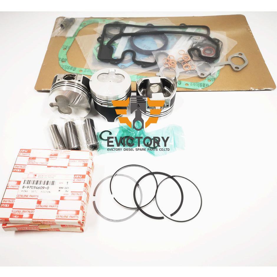 for ISUZU 3LB1 Engine Overhaul Kits - Oversized 0.50mm pistons ring bearing gaskets