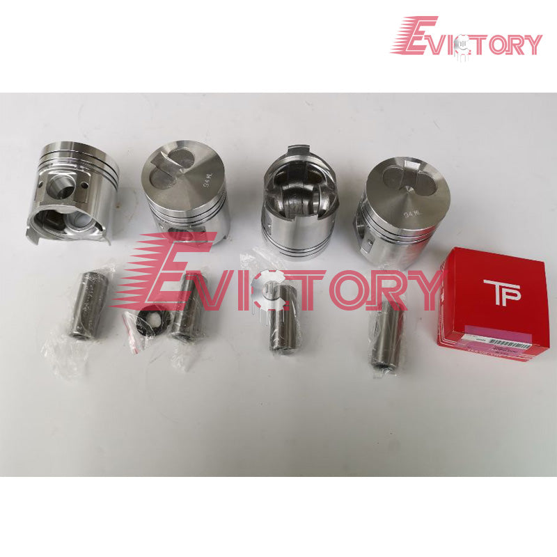 Overhaul Kits for Yanmar 4TNE94 4D94E Engine Oversized 0.5mm Piston Kit + Bearing + Full gasket Kits