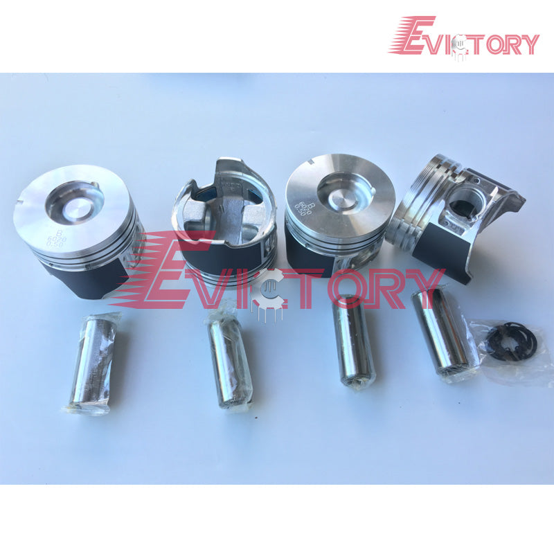for Isuzu 4LE1 4LE2 Engine Rebuld Kits + water pump + oil pump + connecting rod