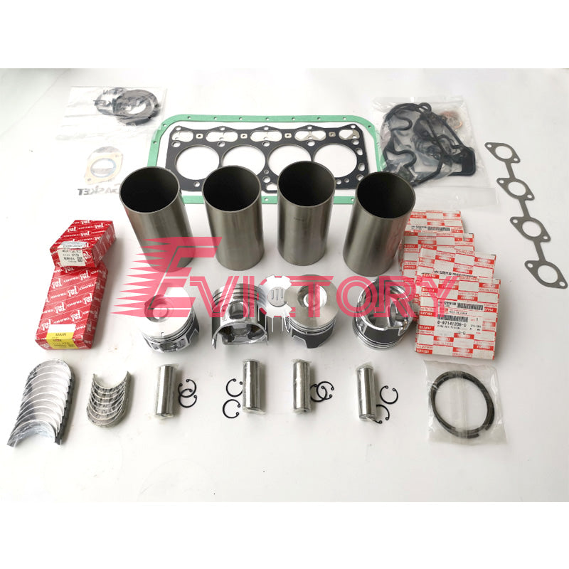 for Isuzu 4LE1 4LE2 Engine Rebuld Kits + water pump + oil pump + connecting rod