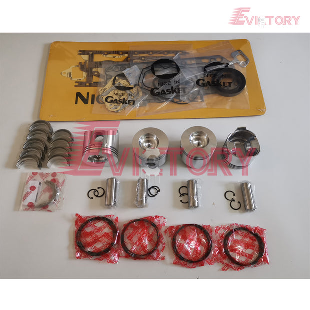 Oversized +0.50mm Overhaul Kits for Yanmar 4TNE88 4D88E Diesel Engine Repair