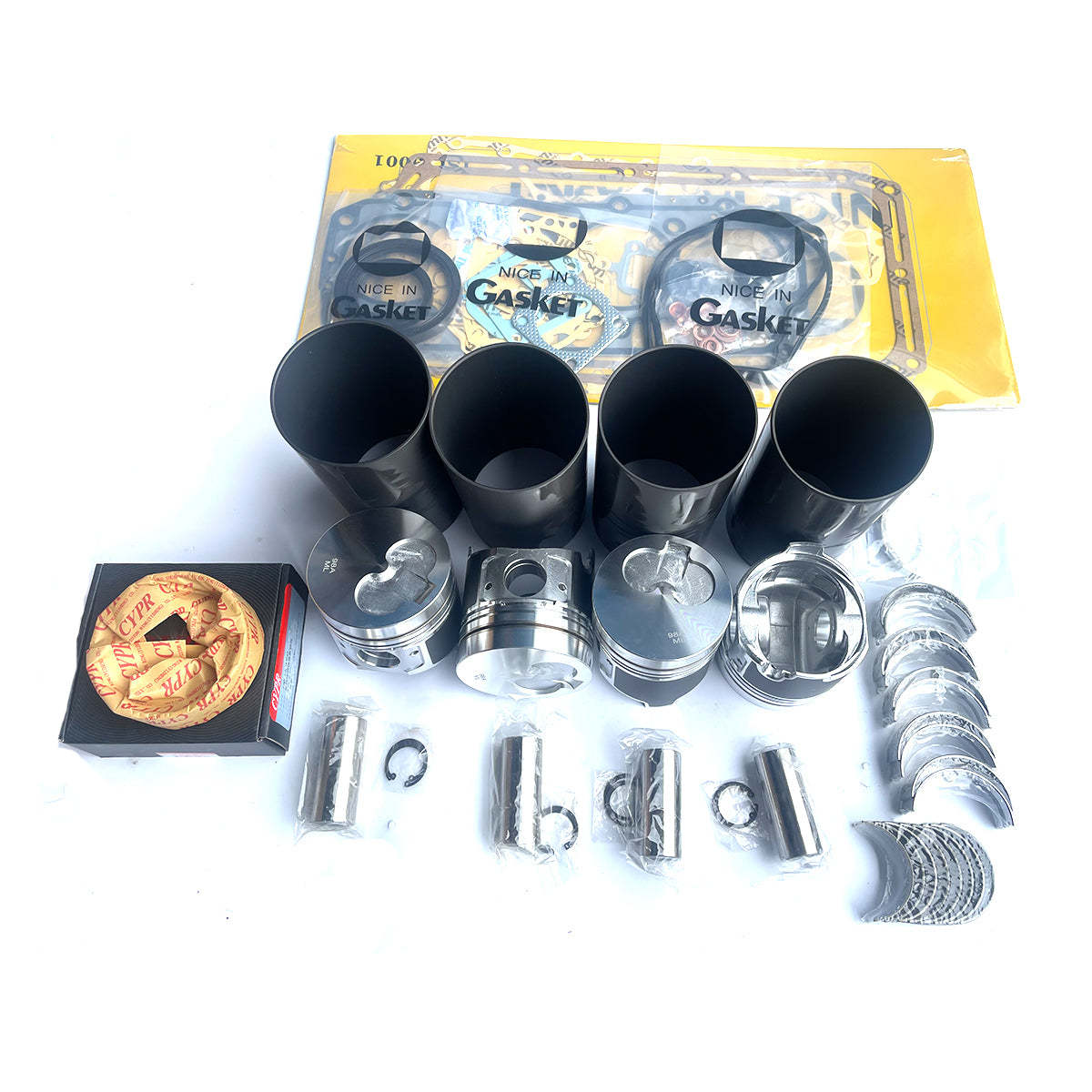 for Yanmar 4TNE98 4TNV98L Engine Overhaul Kits with Cylinder Head and Crankshaft