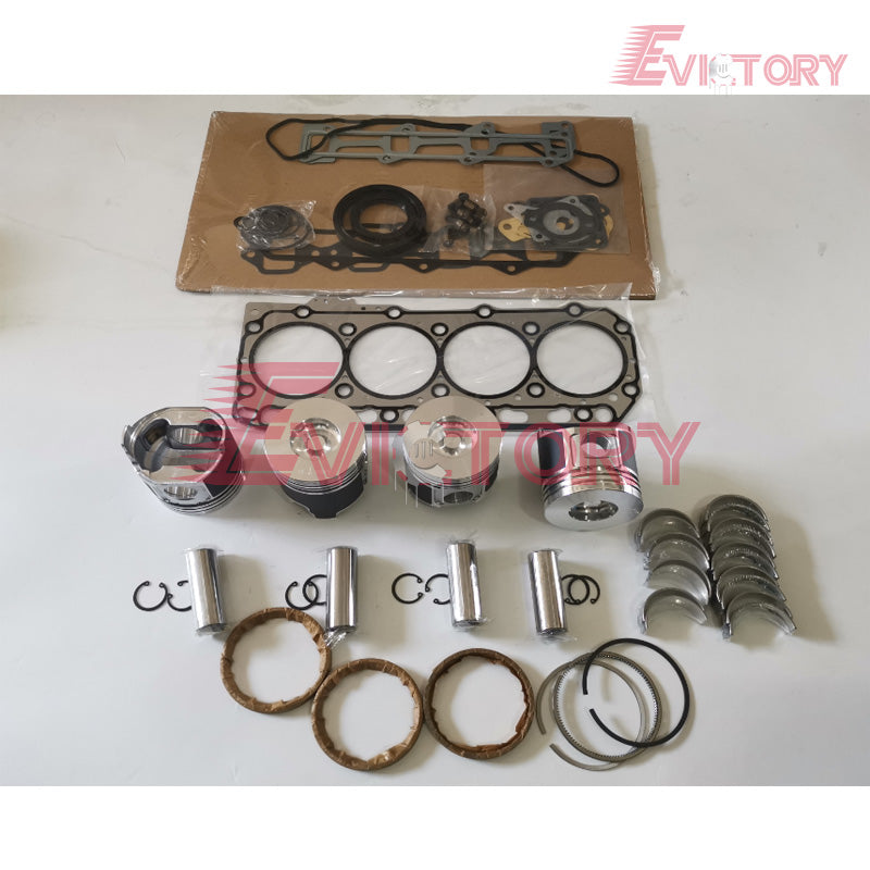 Forklift Excavator Engine Rebuild Kits for Yanmar 4D84 4D84-2 4D84-3 4TNE84 4TNV84 - with Head, Crankshaft