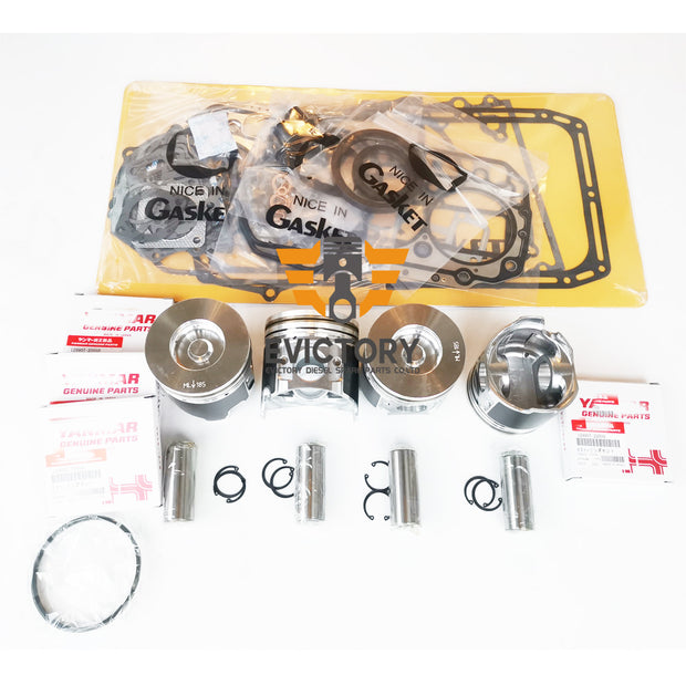 0.50mm Oversized Overhaul Kits for Yanmar 4TNV98 4TNV98-T  Pistons Ring Bearing Gasket