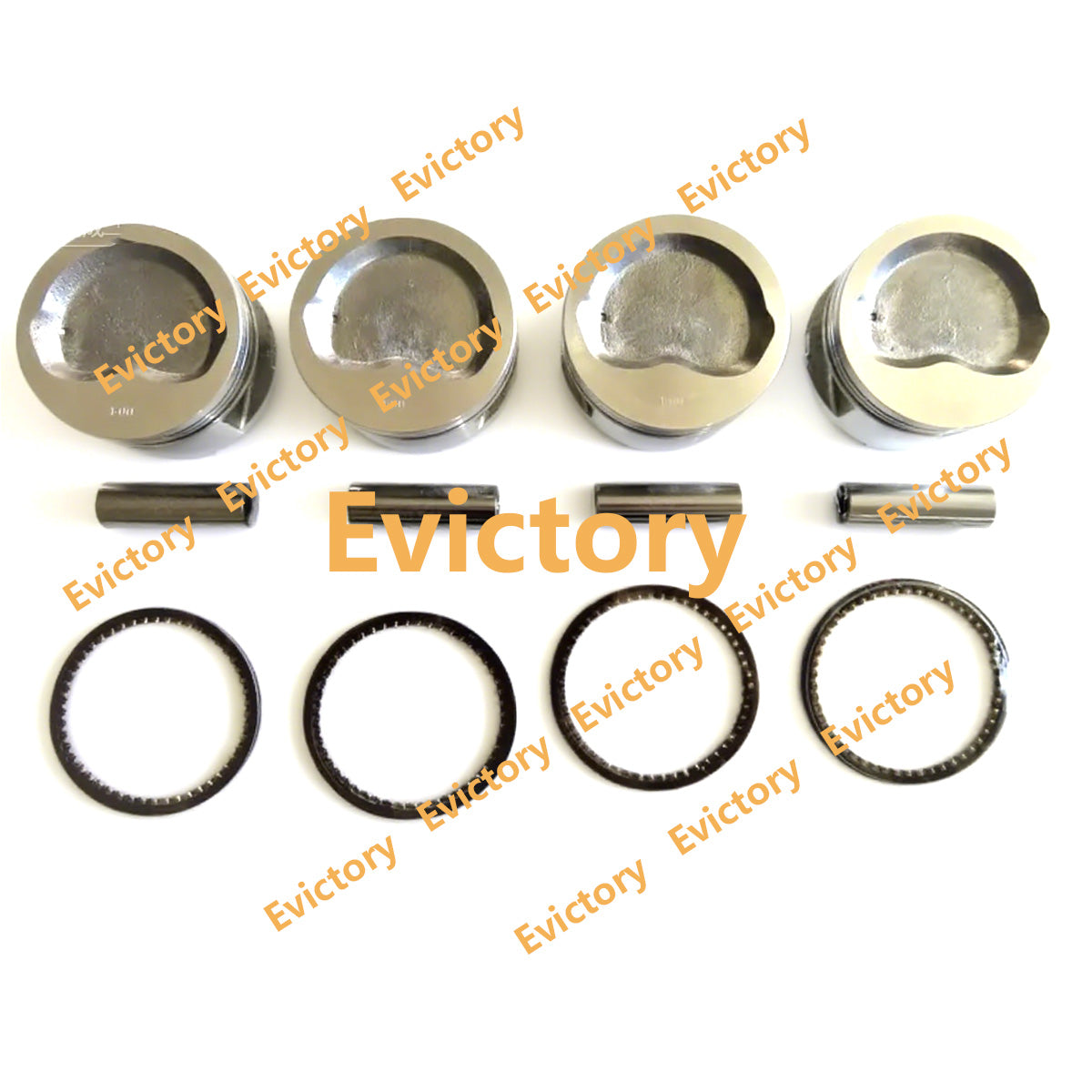 oversize 0.50mm pistons overhaul kits for Toyota 4Y engine repair