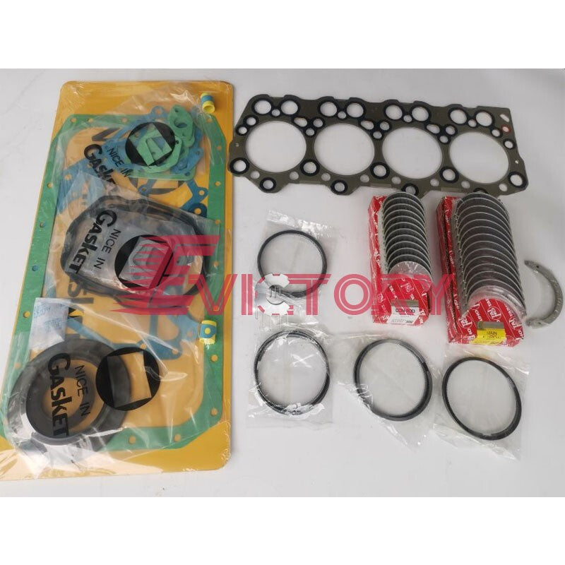 For Hyundai D4BH engine kit piston ring + all bearings + complete gasket kit