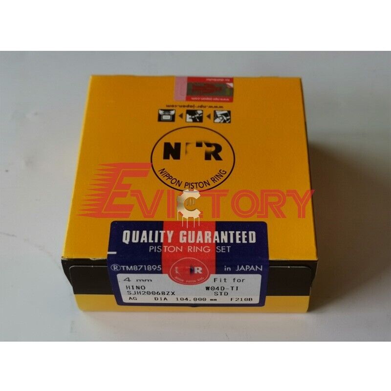 For Hino W04C-T W04CT W04C engine rebuild kit piston ring + big small bearing