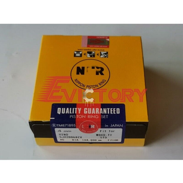 For Hino W04C-T W04CT W04C engine rebuild kit piston ring + big small bearing