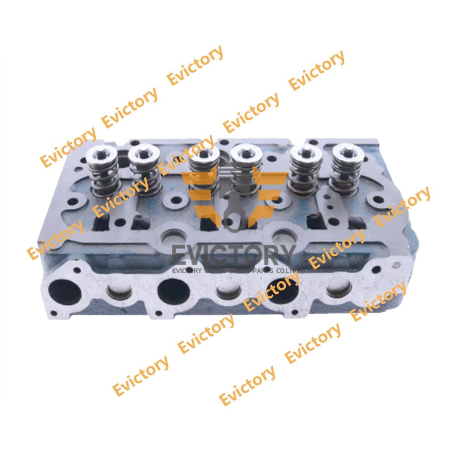 D650 Complete Cylinder Head Assy Valves for KUBOTA Tractor B6001 B6100