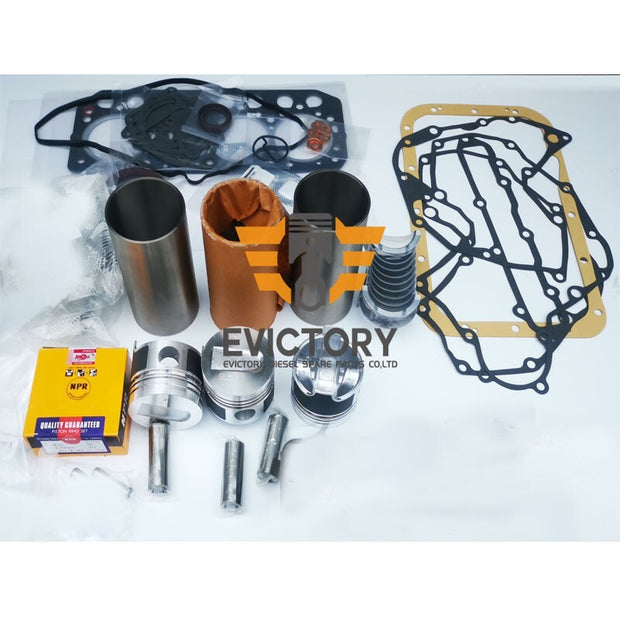 for MITSUBISHI S3L2 S3L-2 overhaul rebuild kit + water pump + oil pump + valves