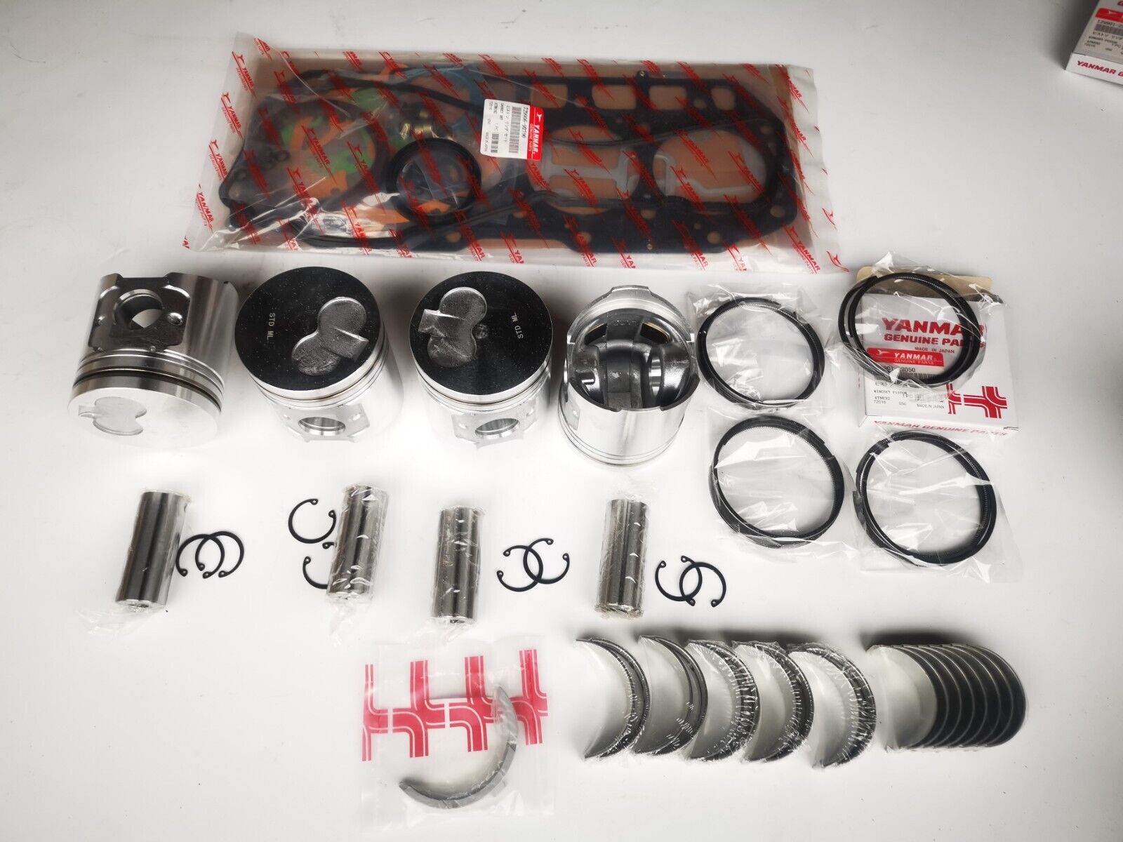 For Yanmar +0.50mm Oversize Piston ring 4D94LE rebuild overhaul kit