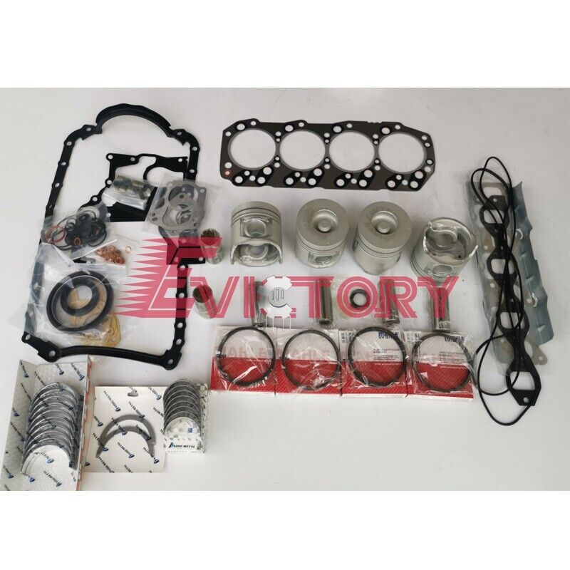 For ISUZU 4JH1-TC 4KH1-TC rebuild overhaul kit Piston ring gasket bearing