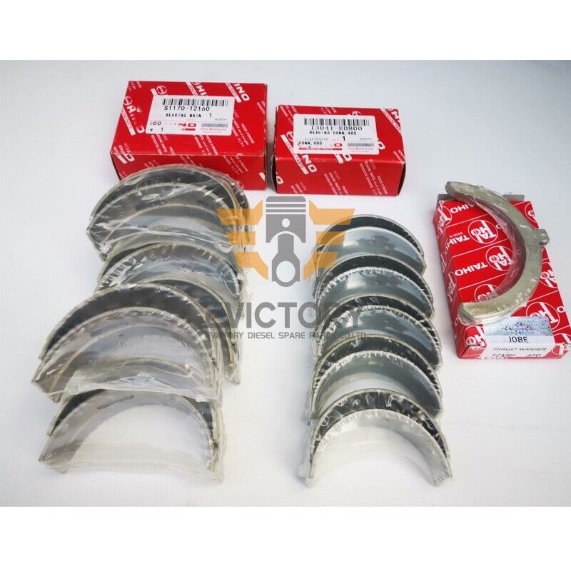 J07C-T J07C J07CT overhaul gasket kit + engine bearings For Hino rebuild kit