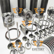For Doosan D70S-7 D34 Engine Overhaul rebuild kit piston ring liner gasket valve