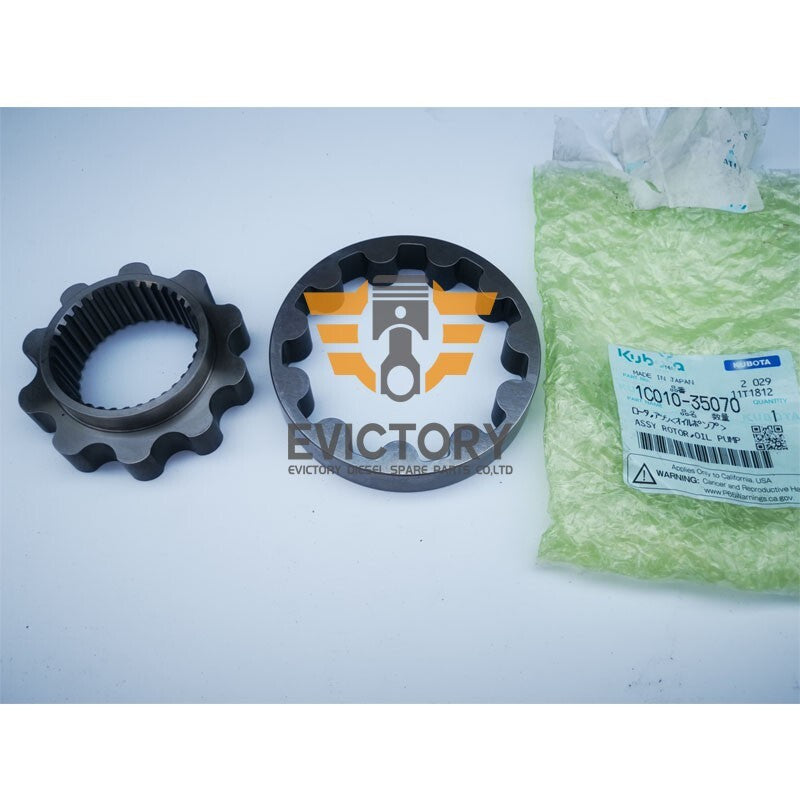 For KUBOTA 16V V3300t V3300 rebuild kit 1PC oil pump piston + ring + gasket brgs