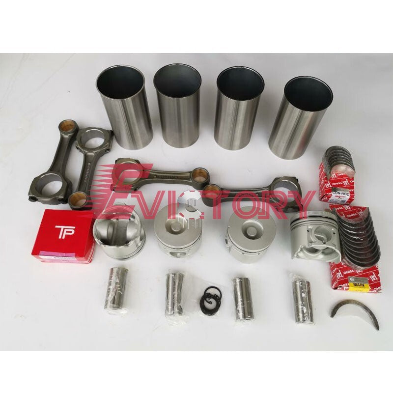 For Isuzu 4JG1-T 4JG1 4JG1T 4JG1 overhaul rebuild kit + 4pcs connectig rod