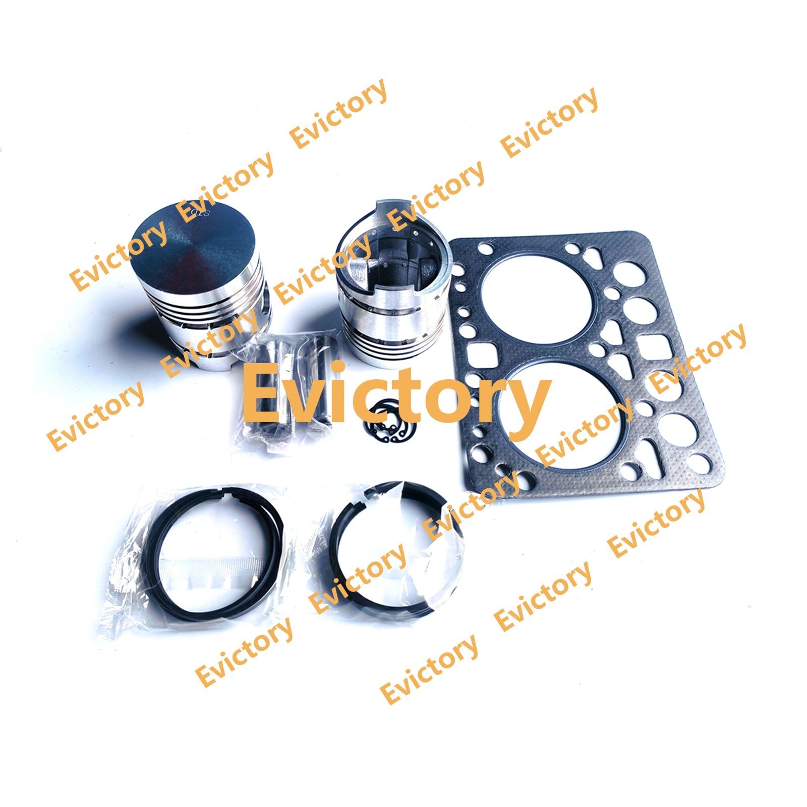 ZL600 rebuild overhaul kit piston ring gasket bearing for Kubota