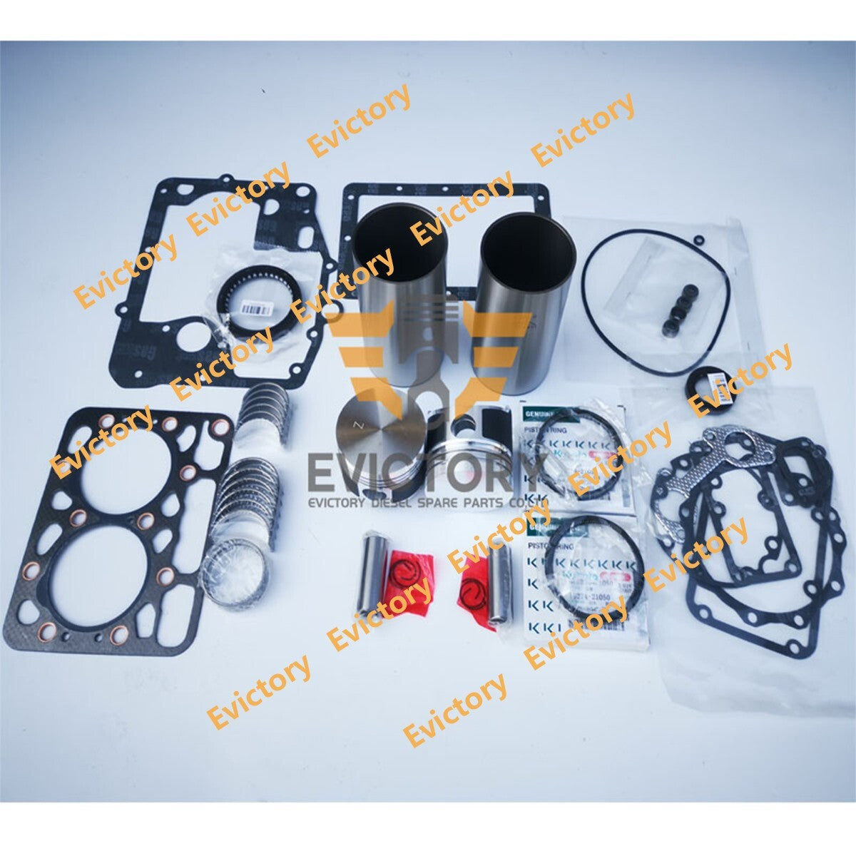 Z482 Rebuild Kit Piston Ring Liner Gasket Bearing For Kubota Engine T1600 B1121
