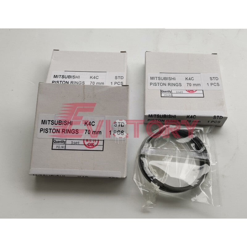 For Mitsubishi excavator K3C rebuild kit piston ring engine all bearing set