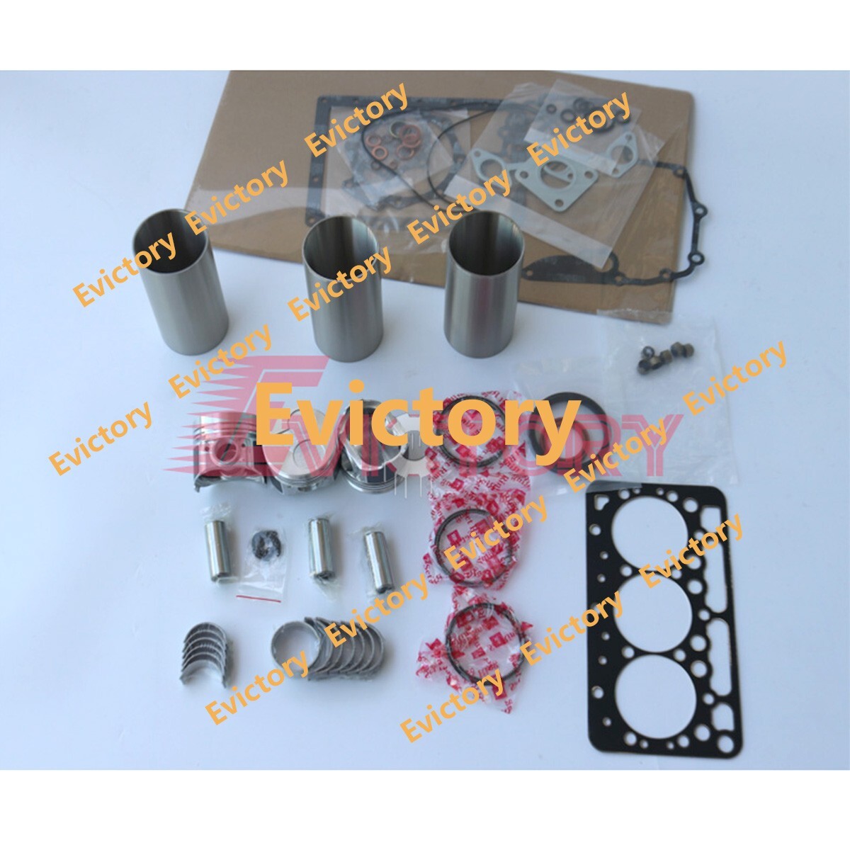 D722EBH D722 rebuild piston ring liner gaskt bearing for KUBOTA Excavator Engine