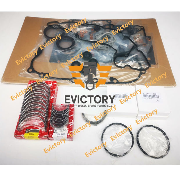 For KUBOTA EXCAVATOR V3307-DI V3307 crankshaft + ring + gasket  + engine bearing