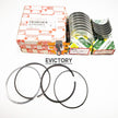 For KUBOTA D1703 crankshaft rebuild overhaul kit gasket + piston ring + bearing