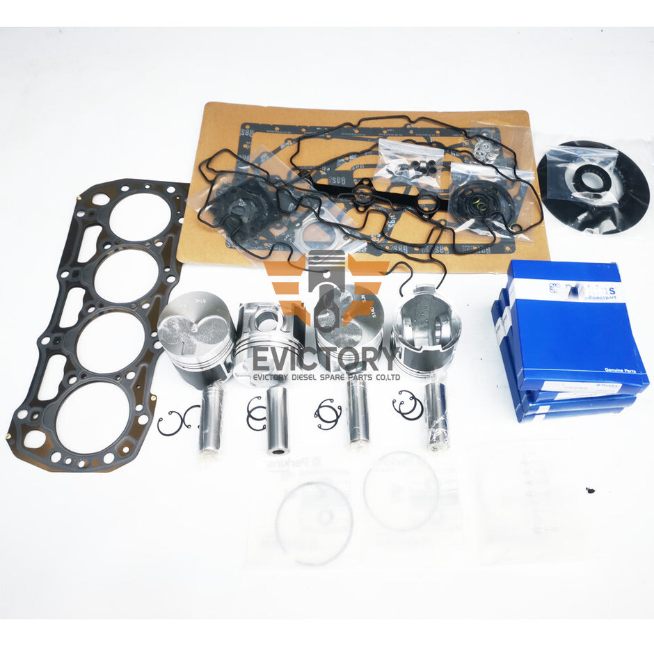 For Perkins 404D 404D-22 404D-22T overhaul kit piston ring gasket bearing valve