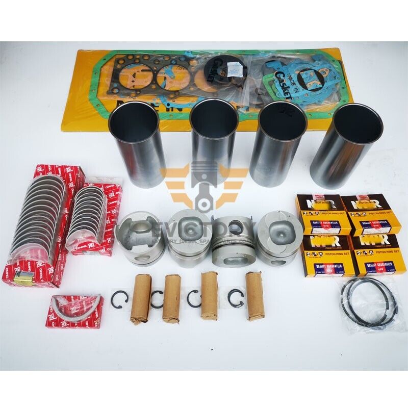 for ISUZU 4BD1T 4BD1 rebuild overhaul kit liner + 8pcs valve truck engine parts