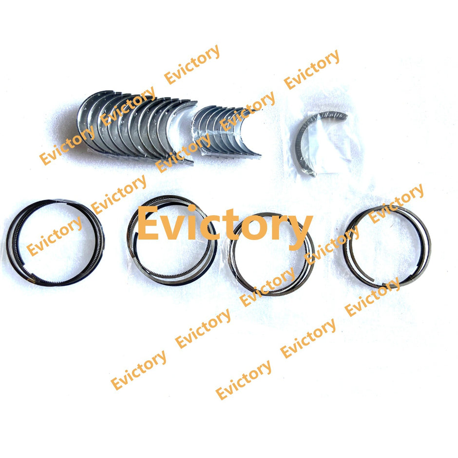 For Isuzu 4LE2X 4LE2 repair rebuild kit piston ring + crankshaft conrod bearing