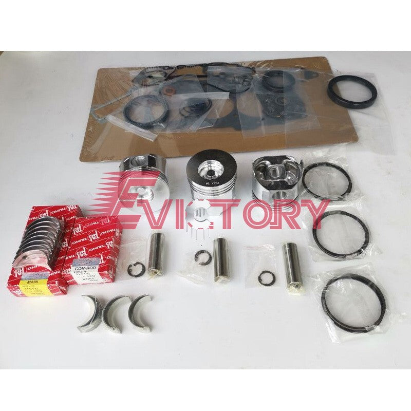 for Yanmar 3TN82TL 3TN82 3TNE82 rebuild kit piston set SK30SR SK35SR-1 Excavator