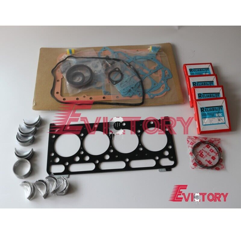 For Kubota V2403 V2403-M V2403-DI cylinder head assy + ring bearing gasket