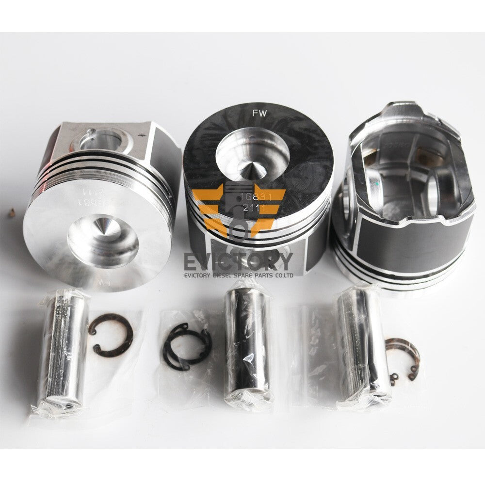 For Kubota D1803 rebuild kit piston + ring set + main big small bearing set