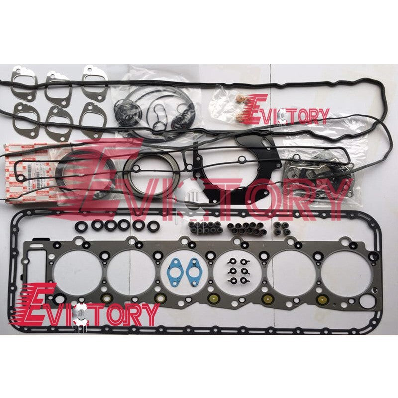 for ISUZU 6HK1-TC 6HK1T 6HK1 rebuild kit main conrod bearing + full gasket kit