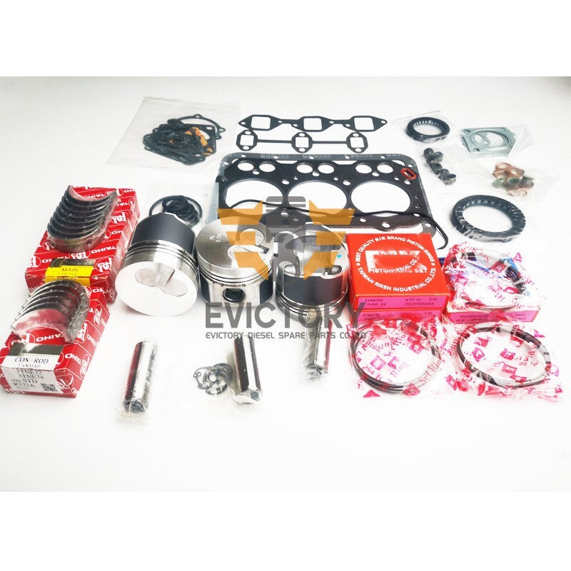 for Yanmar oversized 0.50mm 3TNA72rebuild kit  Piston ring gasket bearing