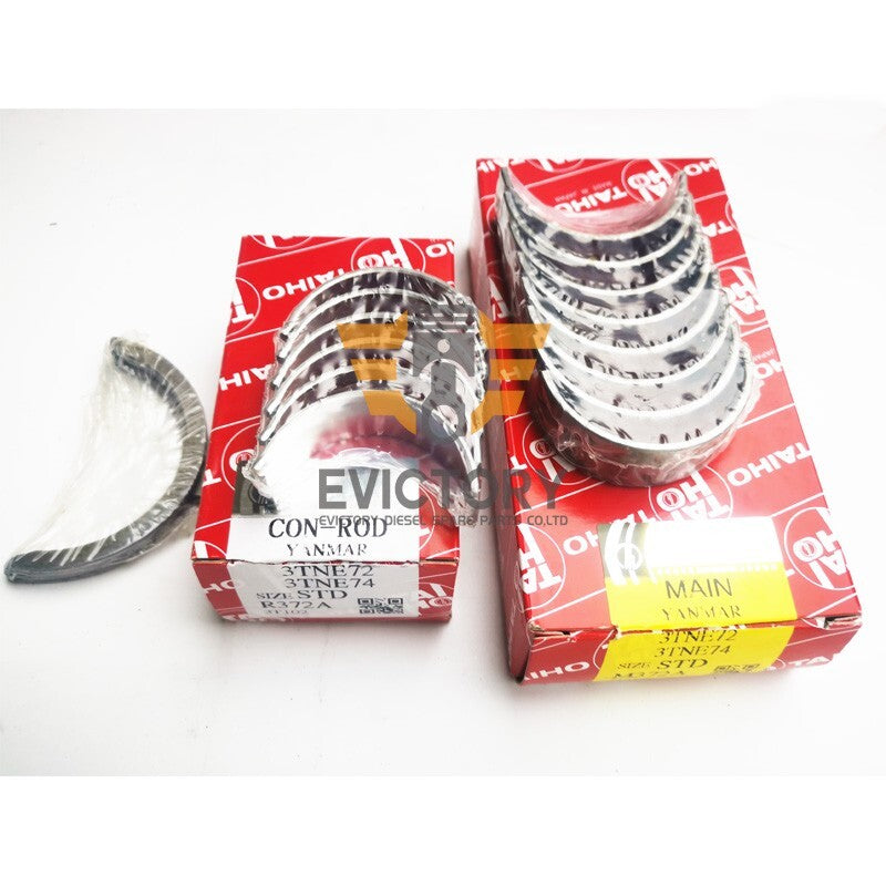 For Yanmar 3TNA72L 3TNA72UJ 3TNA72 rebuild kit piston ring engine bearing