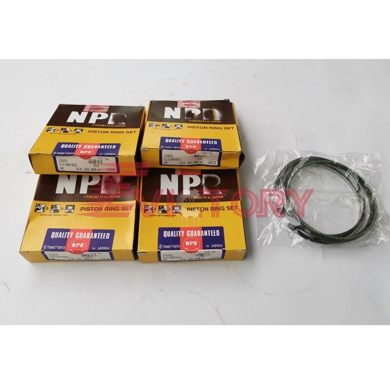 For Doosan Bobcat DM02 rebuild kit main conrod bearing +piston ring + gasket set