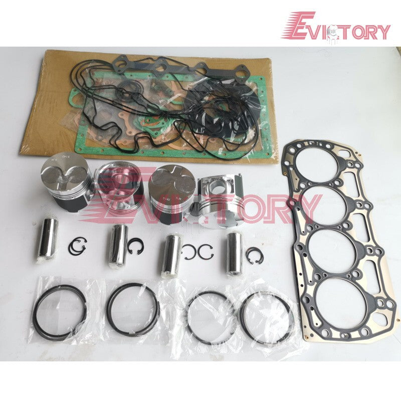 For Shibaura N844-T N844T N844L N844 rebuild overhaul kit piston +full gasket ki