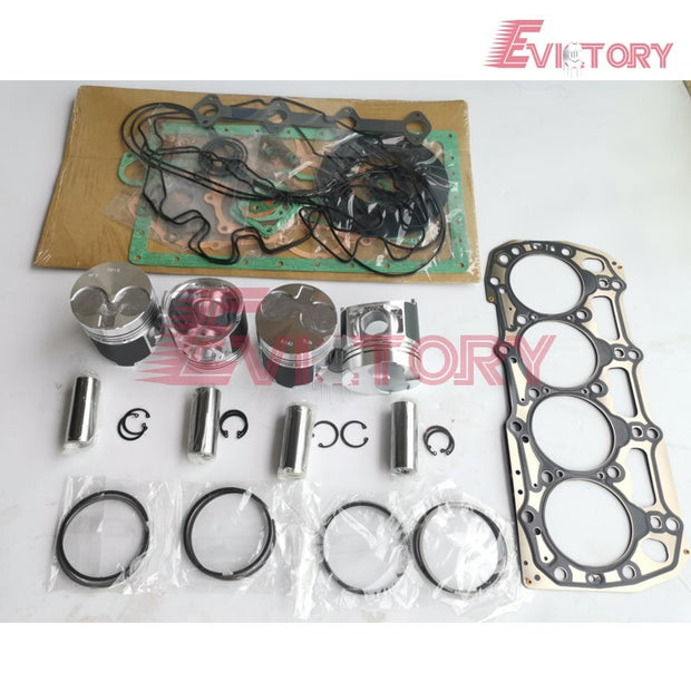 For Shibaura N844-T N844T N844L N844 rebuild overhaul kit piston +full gasket ki