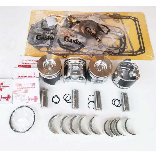 for Yanmar S4D98 S4D98E 4TNV98T Piston ring gasket bearing engine overhaul kit