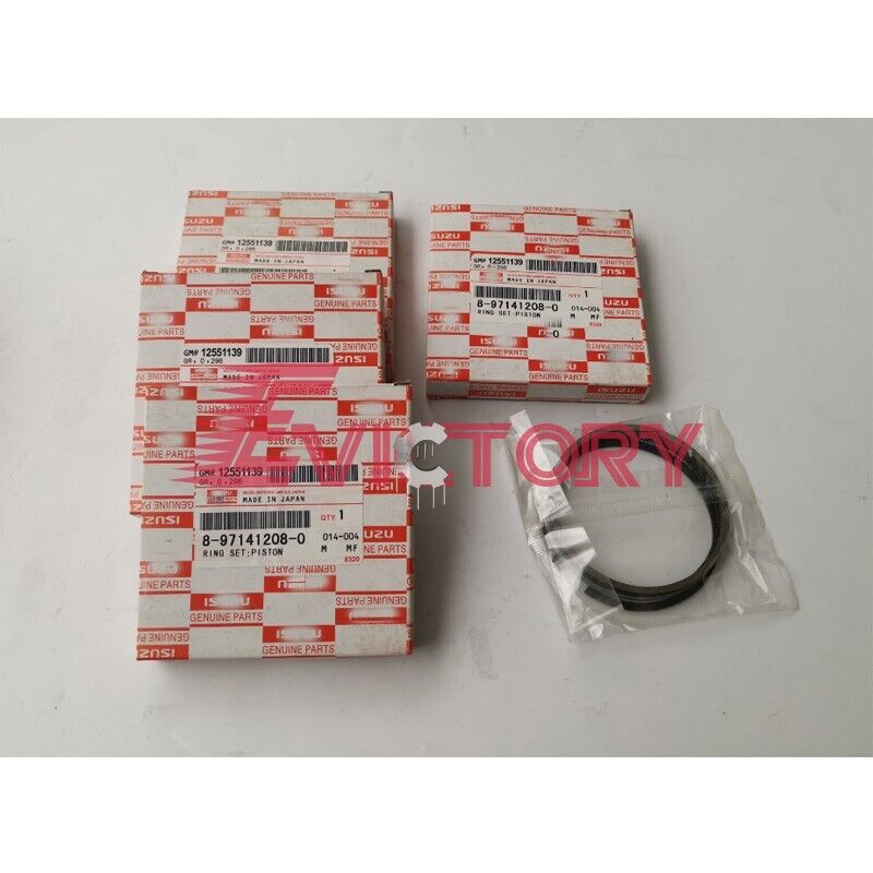 For Isuzu 4FE1 rebuild kit big small bearings + piston ring set