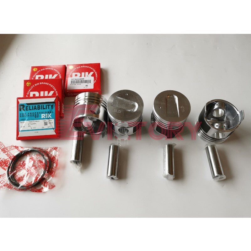 For Mitsubishi S4L2 S4L-2 crankshaft + con rod piston ring bearing