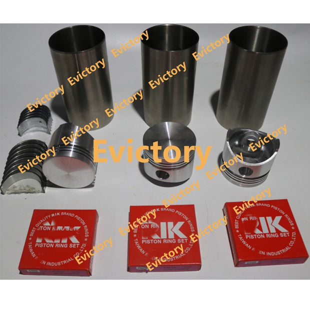 FOR KUBOTA D950 rebuild kit bearing piston ring liner + overhaul gasket kit