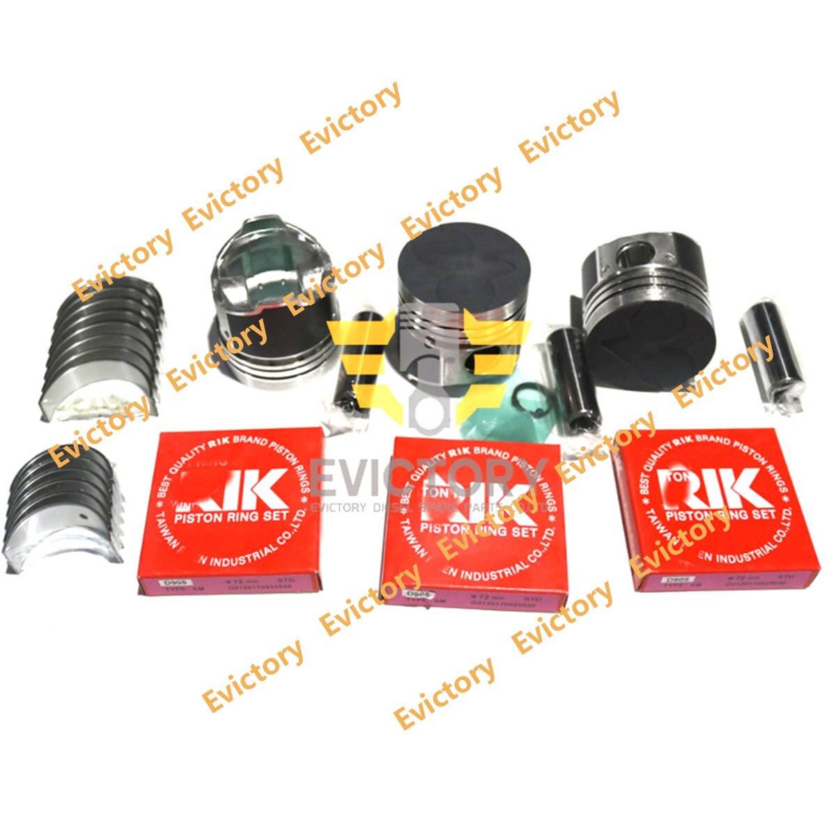 For Kubota D905 D905E rebuild kit piston ring gasket bearing BX22 BX23 B170