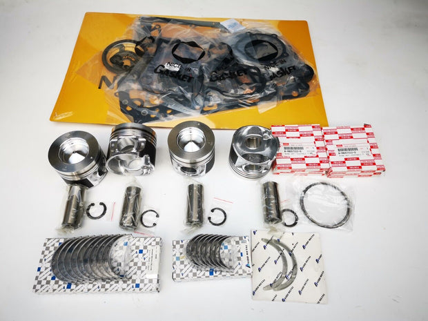For Isuzu 4JJ1 4JJ1-T 4JJ1T rebuild kit + 4pcs con rod + piston ring gasket
