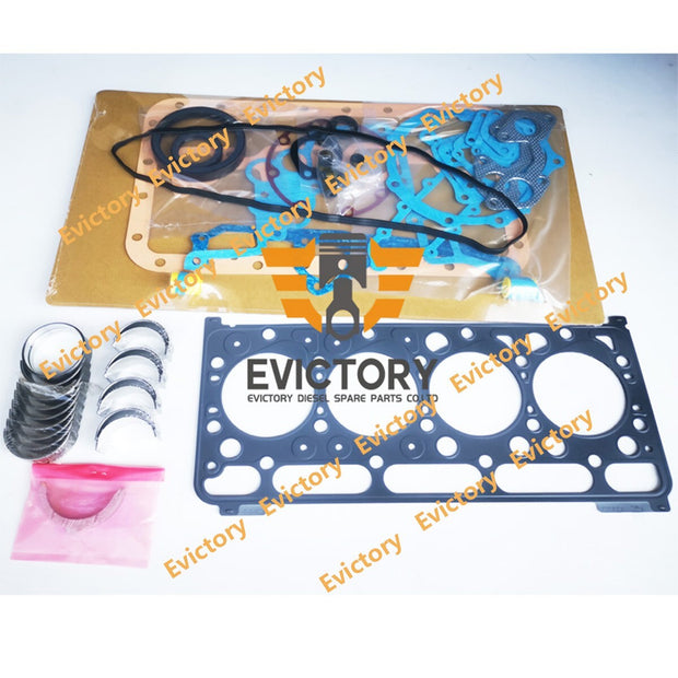For KUBOTA V2003 V2003M rebuild kit bearing complete gasket engine S185 S175