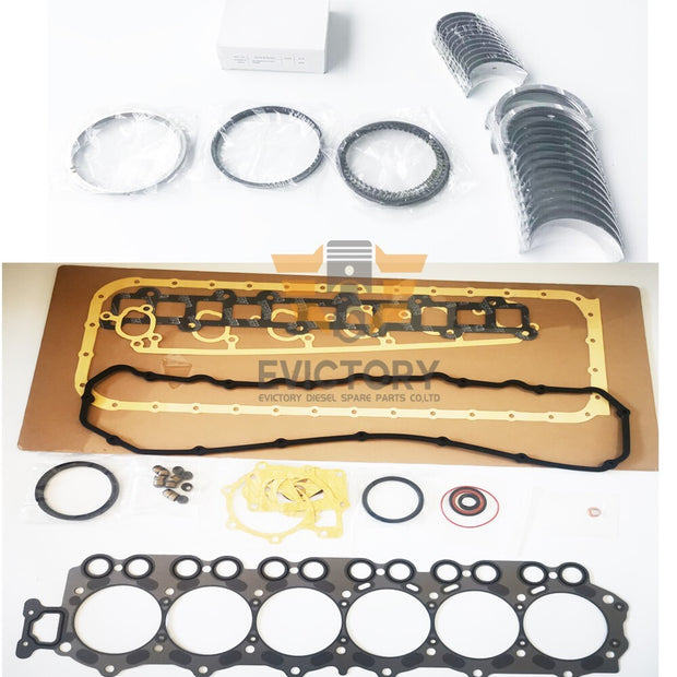 For Nissan TB45 Overhaul gasket + piston ring + rankshaft main con rod bearing