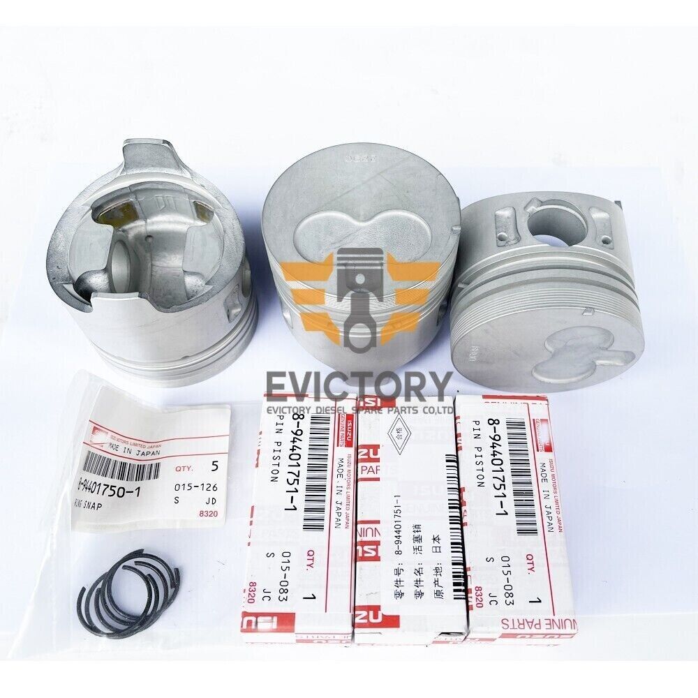 For Isuzu 3LA1 rebuild overhaul kit piston ring gasket bearing tractor engine