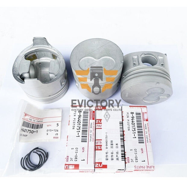 For Isuzu 3LA1 rebuild overhaul kit piston ring gasket bearing tractor engine