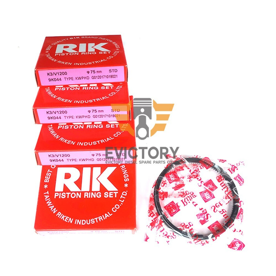 V1200 Engine Overhaul Rebuild Kit for Kubota piston ring+bearings+gaske kit